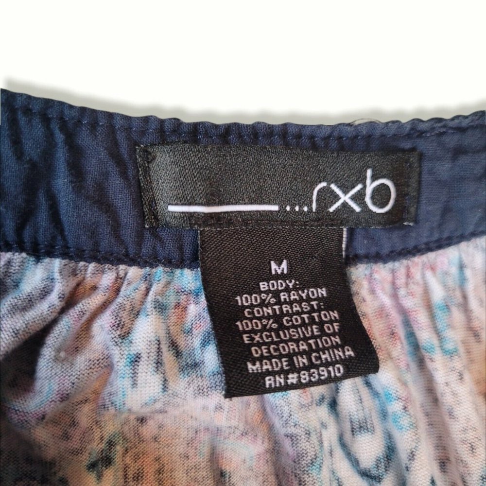 RXB Sleeveless Boho Print Rayon Pullover Tunic Top w/ Tassels  Sz M - Picture 5 of 7